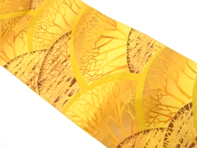 JAPANESE NAGOYA OBI / WOVEN SCENERY OF TREES